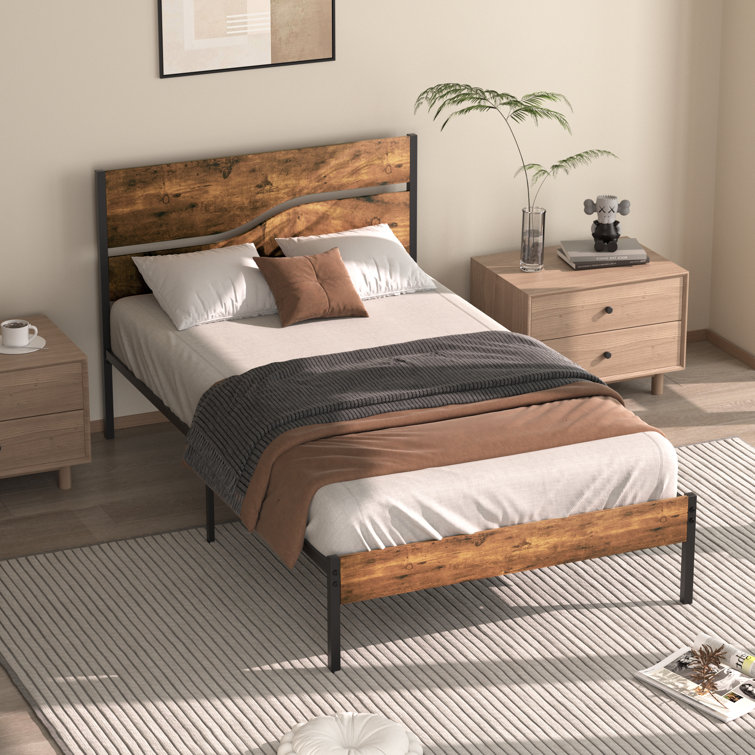 Twin wood bed discount